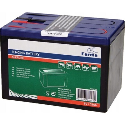 Baterie 9V/55 Ah pro elektrický ohradník (suchá)