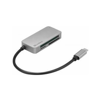Sandberg USB-C Multi Card Reader Pro USB-C Multi Card Reader Pro, CF, MMC, MicroSD (TransFlash), SD, SDHC, SDXC, xD, Black, USB 3.2 Gen 1 (3.1