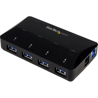 StarTech StarTech. com ST53004U1C интерфейсен хъб USB 3.2 Gen 1 (3.1 Gen 1) Type-B 5000 Мбит/с Черен (ST53004U1C)