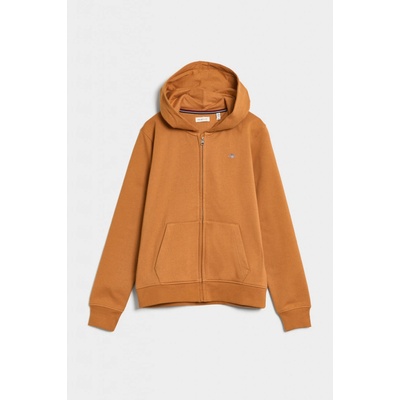 Gant Shield Full Zip Hoodie hnedá