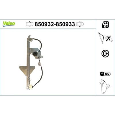 Zvedací zařízení oken VALEO 850932