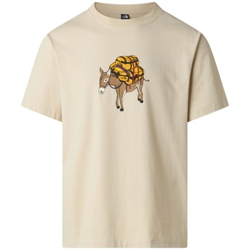 The North Face M Donkey Taxi Relaxed Short Sleeve Tee-Graphic Размер: L / Цвят: бежов
