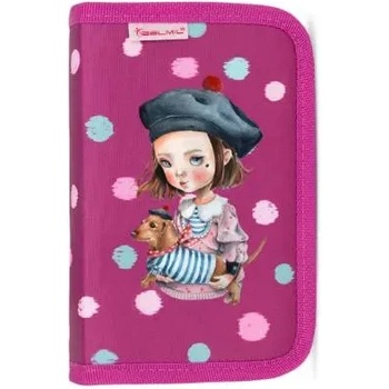 Belmil Ученически несесер Black&White Miia La Coquette burgundy - Belmil