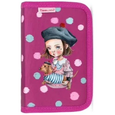 Belmil Ученически несесер Black&White Miia La Coquette burgundy - Belmil