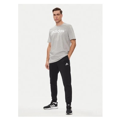 adidas T-shirt Essentials Single Jersey Linear Embroidered Logo T-shirt IC9277 Šedá