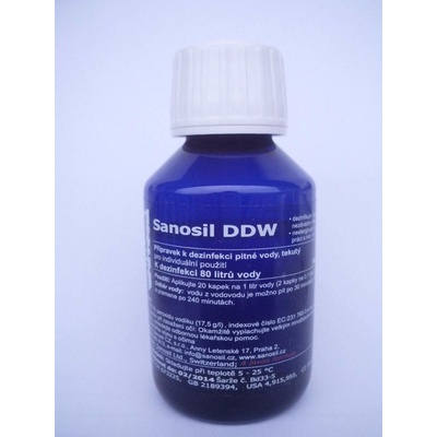 Sanosil DDW dezinfekcia pitné vody 80 ml / 80 l vody