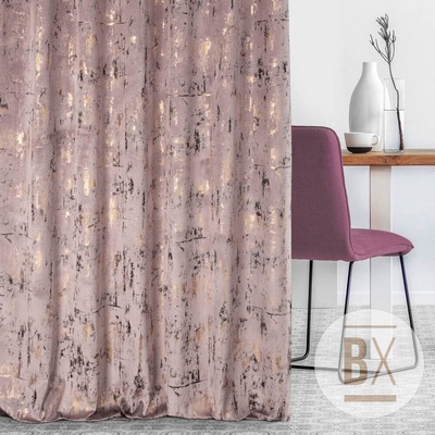 Velvet SAVIA GOLD š.280cm - Starorůžová