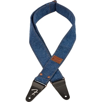 Image 1 of Fender Wrangler® Riveted Denim Strap Indigo