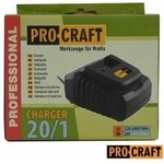 PRO-CRAFT Зарядно устройство за Li-Ion батерии 20V ; PROCRAFT 20/1
