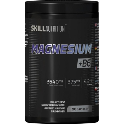 Skill Nutrition Magnesium + B6 | Magnesium Citrate 125 mg [90 капсули]