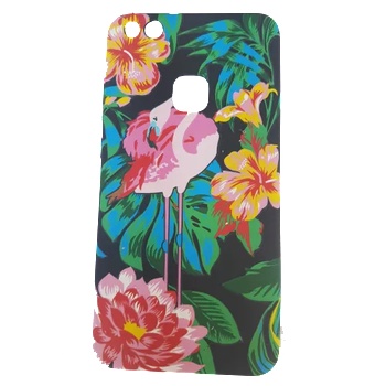 Image 1 of Huawei Силиконов калъф кейс за Huawei P8 Lite 2017 / P9 Lite 2017 черен с фламинго