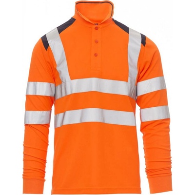 Payper GUARD+ WINTER FLUO Dvojfarebná reflexná polokošeľa oranžová/navy blue XXL