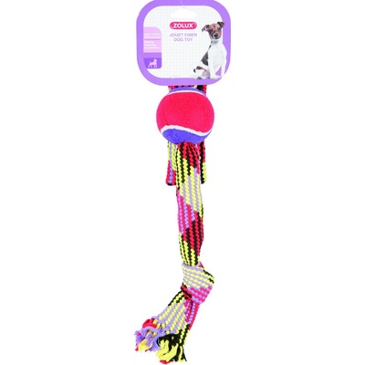 Zolux Hračka pes Tennis Ball Rope laso 50 cm