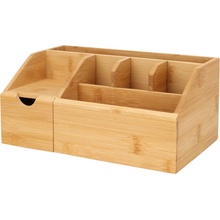 Eleganza Organizér na kosmetiku z bambusu 24 x 15 x 11 cm přírodní