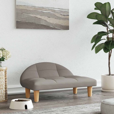 vidaXL Кучешко легло Таупе 70x52x30 см текстил (171936)