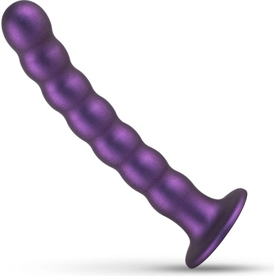 No-Parts Pegging Dildo Metallic Purple
