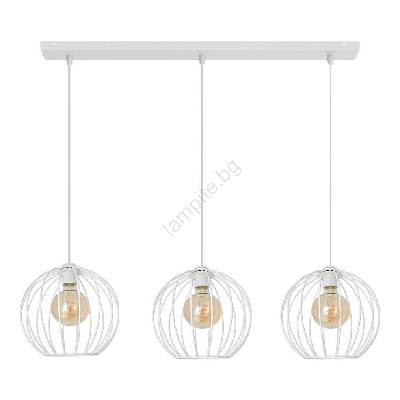 Висящ полилей MERCURE 3xE27/15W/230V бял (HE1086)