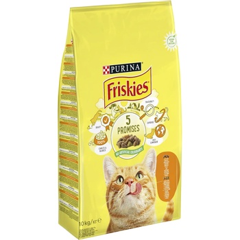 Friskies Adult Cat с пиле и зеленчуци - 10кг