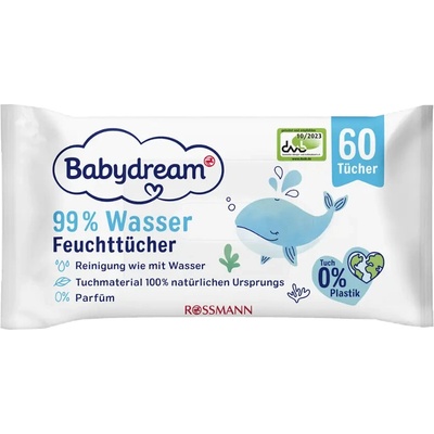 Babydream Dětské vlhčené ubrousky 60 ks