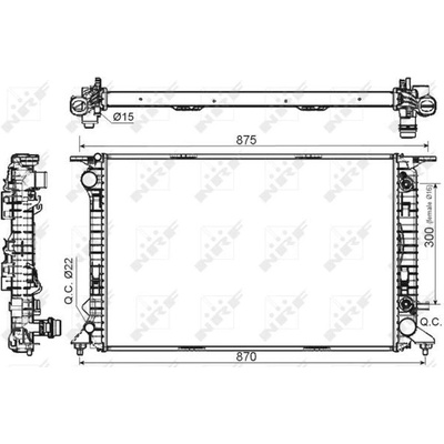 Chladič, chlazení motoru NRF 53116