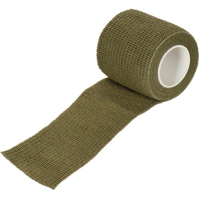 MFH Maskovací páska textilní 5 cm x 4,5 m oliva