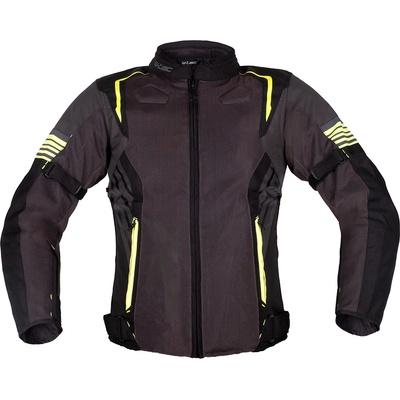 W-Tec Мъжко лятно мото яке W-TEC Pelyes šedá-fluo 5XL (28799-5XL-1)