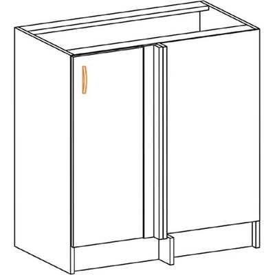 Долен ъглов шкаф Paula Кут Низ 1ДВ 80-90