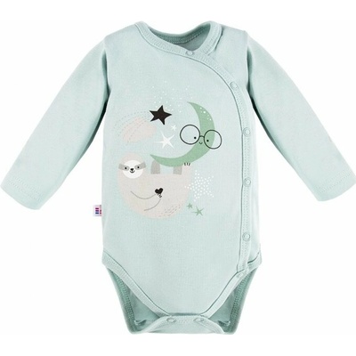 Eevi Body rozopínacie s dlhým rukávom MELLOW mätové