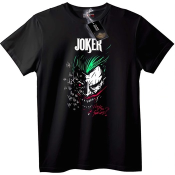 NOONEBRAND Тениска Джокър с Иконичен Дизайн - 2XL, Black