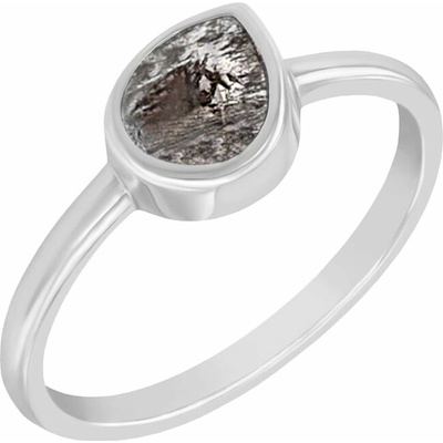 Eppi Prsten se salt and pepper pear diamantem Luna R41560