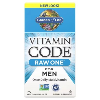 Image 1 of Garden of Life Vitamin Code RAW ONE for Men, 75 Veg Capsules