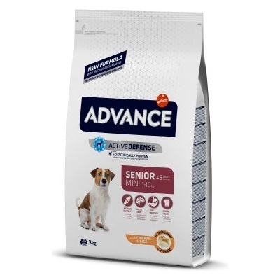 ADVANCE Dog Mini Senior за 8+ - 3кг