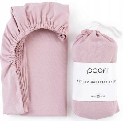 Poofi Prostěradlo Organic růžová 60x120
