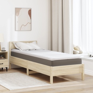 vidaXL Топер за матрак 80 x 200 cm дебелина Трико тъкан Бяло (4106402)