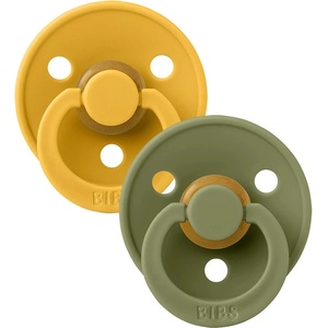 BIBS Залъгалки Bibs - Colour, Honey Bee-Olive, 6-18 м, 2 броя (120273) - baby