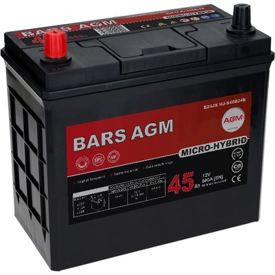 Bars AGM LINE 12V 45Ah 500A HJ-S46B24L