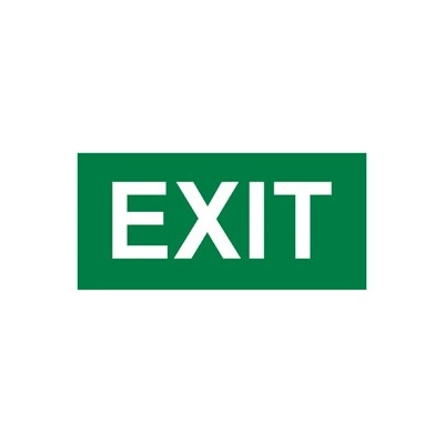 Cedulka plastová - Exit