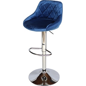 Bogdan Furniture Am Бар стол Калипсо-16 кадифе тъмно син