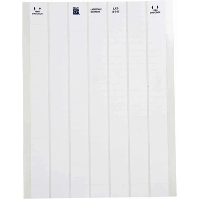 Brady LAT-8-747-10 / 029721, LaserTab laserové tlačiteľné štítky, 25.40 mm x 9.53 mm