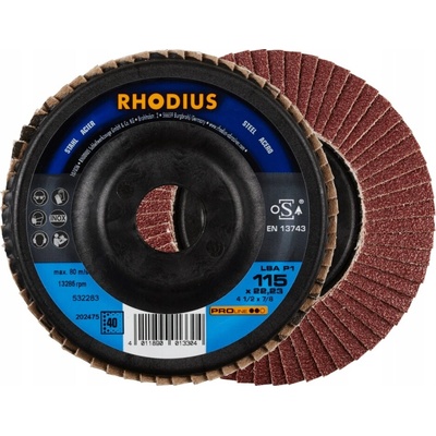 Rhodius Lamelový brúsny kotúč 115 x 22,23 mm P40 202475