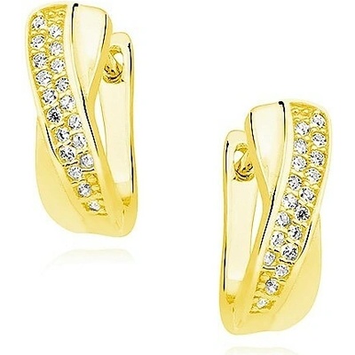 Olivie strieborné náušnice GOLD 3282