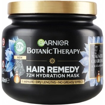 Image 1 of Garnier Botanic Therapy Magnetic Charcoal Hair Remedy - Маска за коса със сухи краища 340мл
