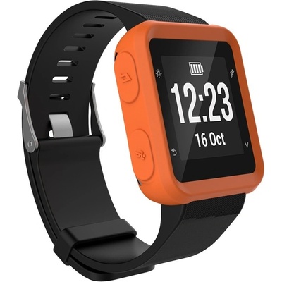 PROTEMIO 51719 TPU HALF COVER Obal pro Garmin Forerunner 35 oranžový