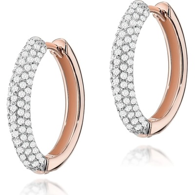 Blink-Blink Luxusné náušnice s diamantami z ružového zlata 3212RDB