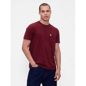 GAP Тениска Gap с джоб GAP | Cherven | МЪЖЕ | XS