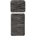 Lalee Постелка за баня Bari BAR 102, 50х120, тъмно сива (BAR102GRE50120/SET)