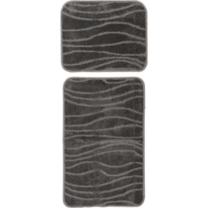 Lalee Постелка за баня Bari BAR 102, 50х120, тъмно сива (BAR102GRE50120/SET)
