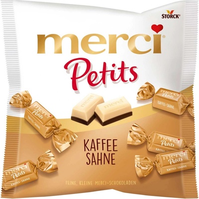 Storck Merci Petits Kaffee Sahne smetanovo kávové pralinky 125 g