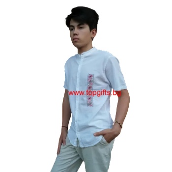 Image 1 of Мъжка риза с къс ръкав