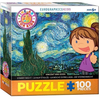 EUROGRAPHICS - Puzzle Vincent Van Gogh: Starry Night 100XXL - 100 piese